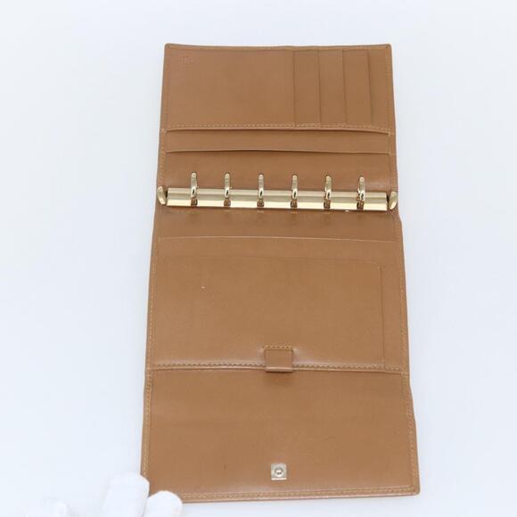 GUCCI Day Planner Cover Leather Beige Gold 031 4463 1067 Auth 158975 - Picture 8 of 16